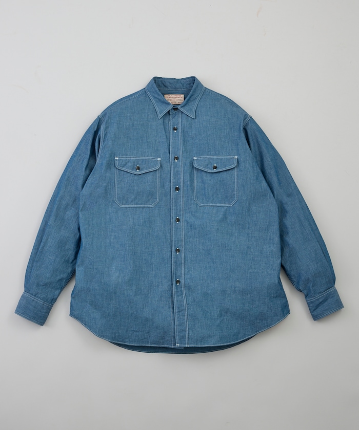 【Japan Exclusive】Chambray Work Shirt Indigo Produced by 金子恵治