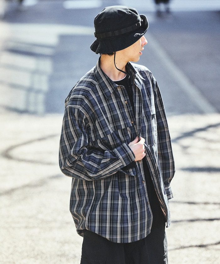 Foxfire/別注 フィッシングポケット ロングスリーブ スピンドルシャツ