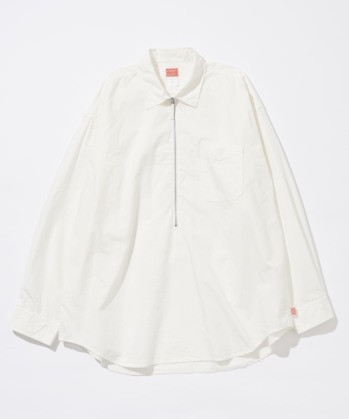 HINSON/ハーフジップ ブロードシャツ L/S｜Daytona Park(FREAK