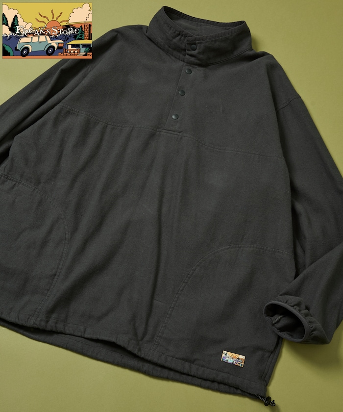 FREAK'S STORE for BEACH & FES フランネル ハーフスナップ スタンドカラー POシャツ