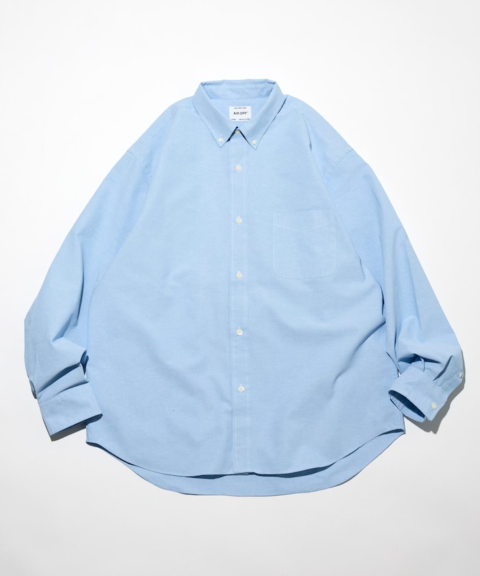 AIRDRY HIGH TECHYARN 高機能素材 オックスフォード ボタンダウンシャツ ロングスリーブ