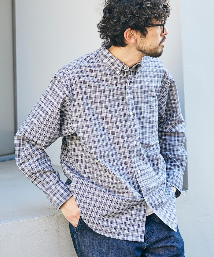 AIRDRY HIGH TECHYARN 高機能素材 オックスフォード ボタンダウンシャツ ロングスリーブ