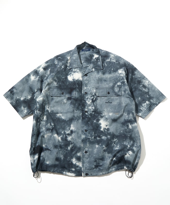 ワイドシルエット オーバーダイ S/S ワークシャツ