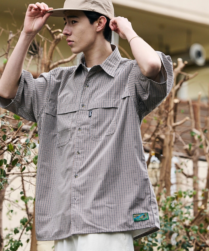 別注 フィッシングポケット ショートスリーブ スピンドルシャツ