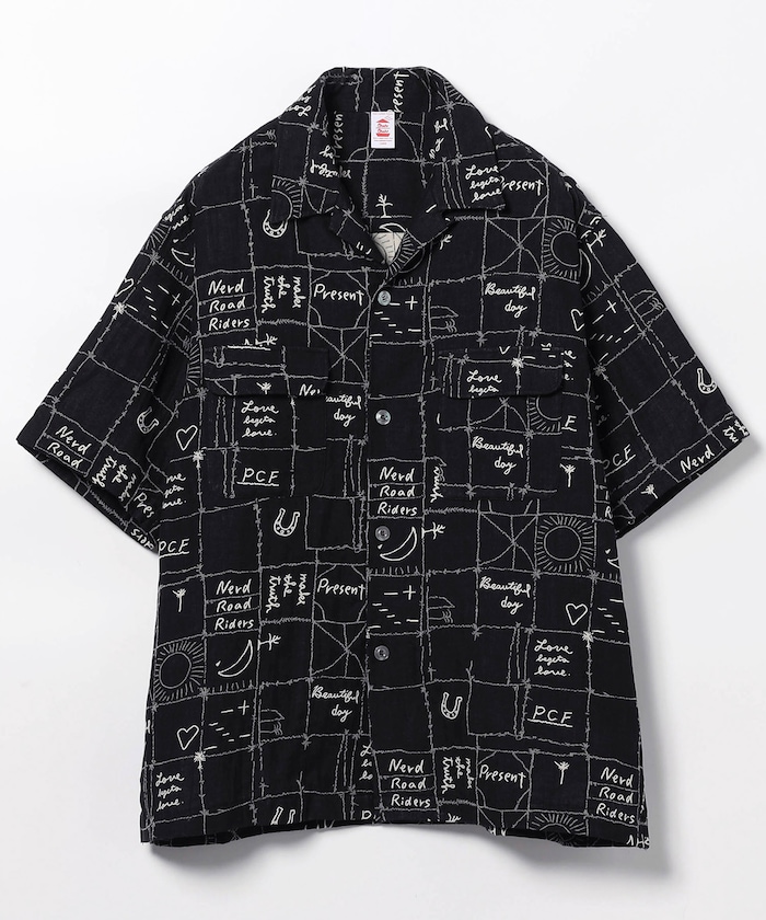 HAND DRAWING GR JACQUARD SHIRT
