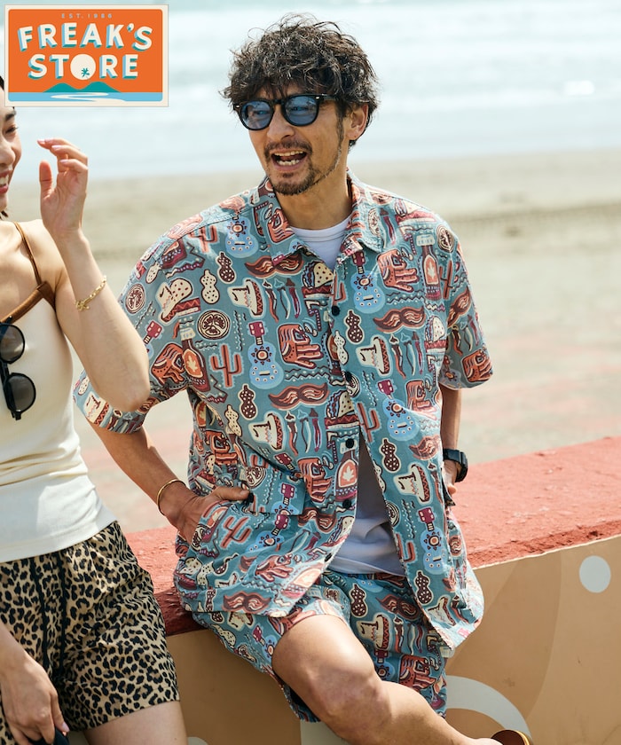 FREAK'S STORE for BEACH & FES リサイクルナイロン ショートスリーブシャツ