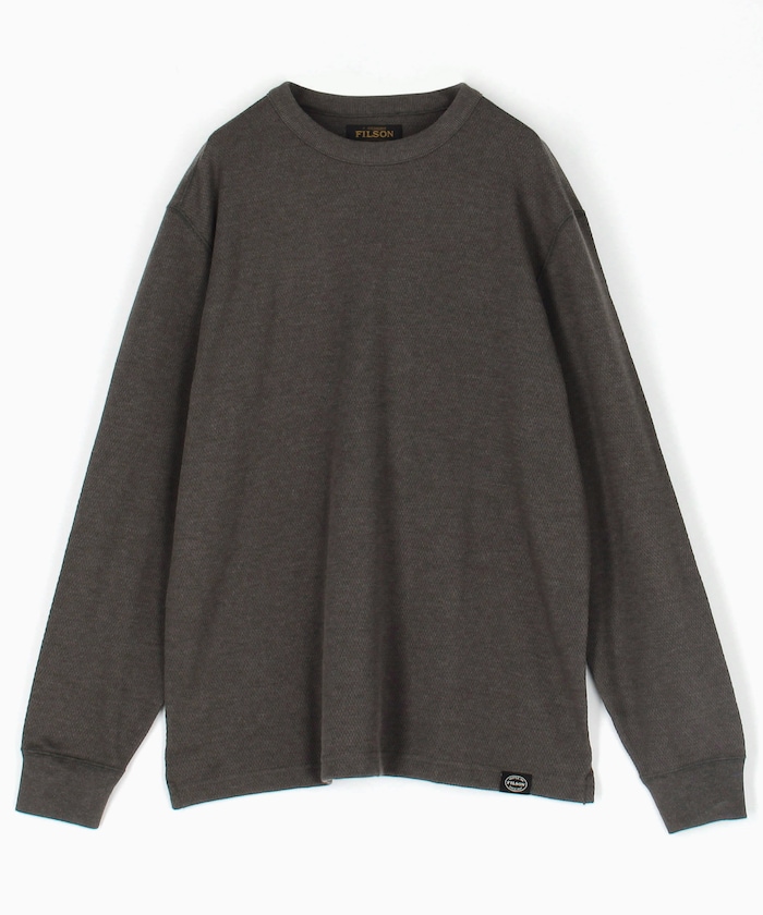 Waffle Knit Thermal Crewneck