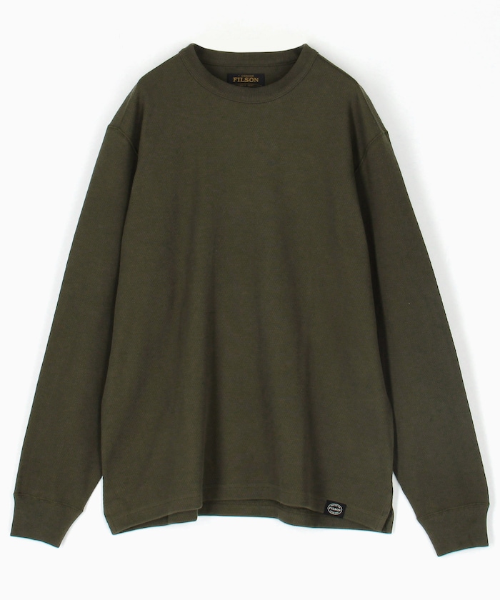 Waffle Knit Thermal Crewneck