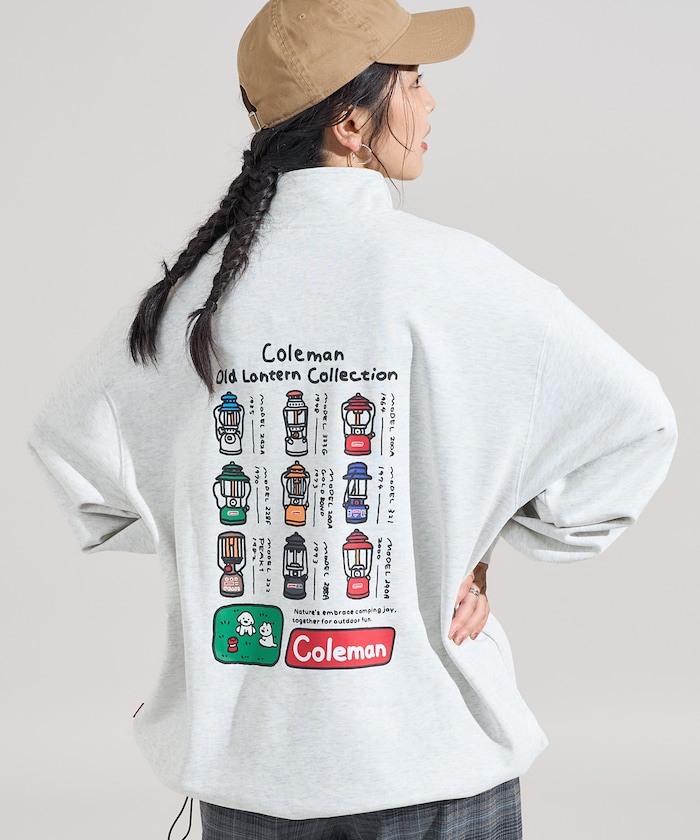 Coleman×matsui×FREAK'S STORE 別注 Lantern ドローコード ハーフジップ スウェット