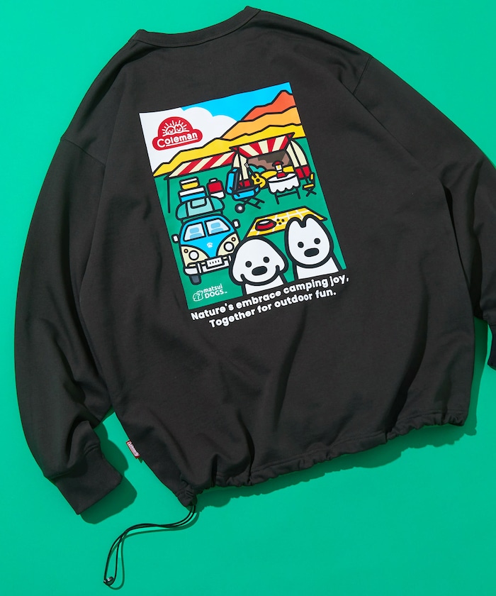 Coleman×matsui×FREAK'S STORE 別注 Camping Joy ドローコード クルーネック スウェット