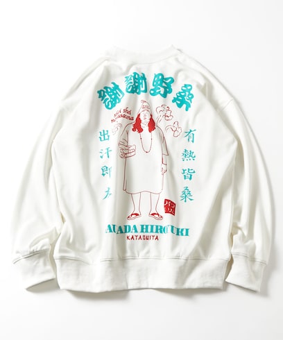 別注 オールナイト野良サウナ バックデザイン クルーネックスウェット【クリエイターズ・ファイル】