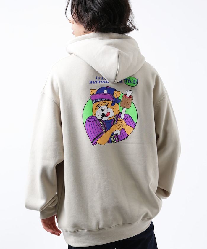 FREAK'S STOREの別注Baseball Dog バックプリントパーカー