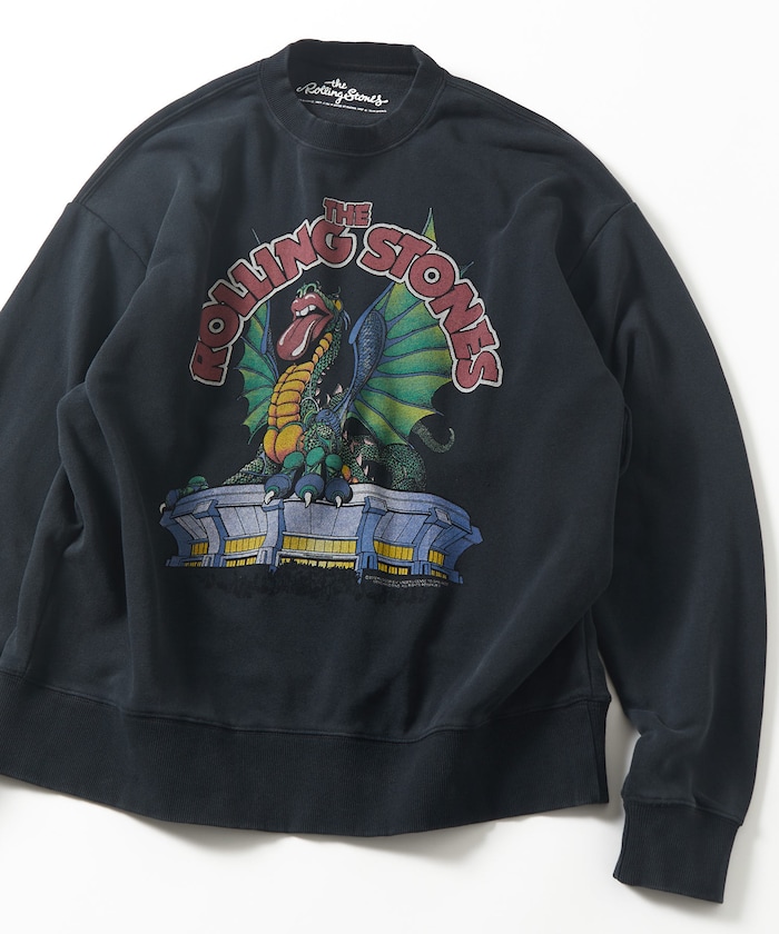 【EXCLUSIVE】 The Rolling Stones SWT フロントプリント クルーネック スウェット