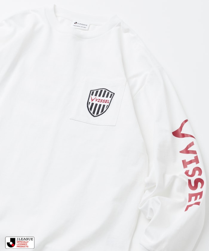 J.LEAGUE × FREAK’S STORE 別注 SUPPORTERS LONG SLEEVE TEE【ヴィッセル神戸】