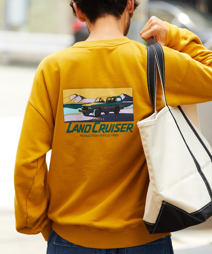 ランクル60 バックプリント クルーネックスウェット/ランドクルーザー