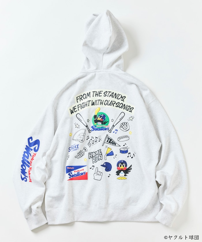 【10月9日12:00予約販売開始】FREAK'S STORE BASEBALL UNION 東京ヤクルトスワローズ ZIP HOODIE