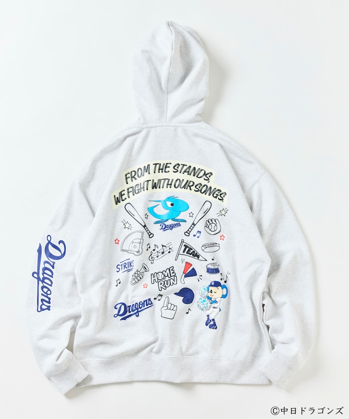 【10月9日12:00販売開始】FREAK'S STORE BASEBALL UNION 中日ドラゴンズZIP HOODIE