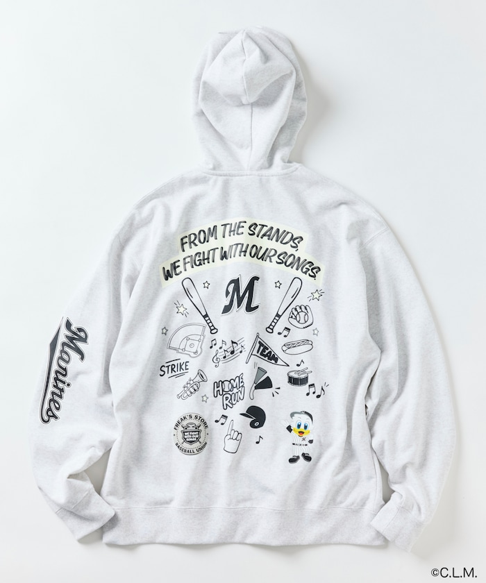 【10月9日12:00販売開始】 FREAK'S STORE BASEBALL UNION 千葉ロッテマリーンズZIP HOODIE