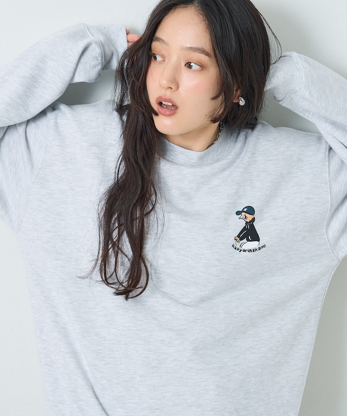 kaoyorinakami × FREAK'S STORE 別注 チャリ カップル クルーネックスウェット