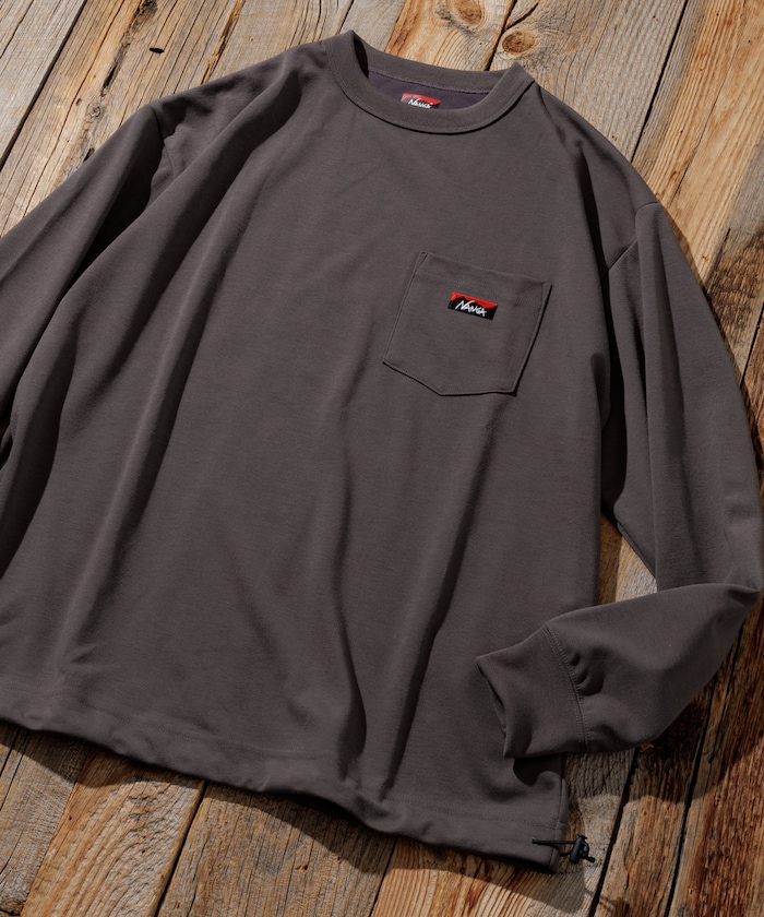 「FREAK'S STORE」 「AMERICANA」長袖カットソー フリ- グレー レディース FREAK'S STORE 「FREAK'S STORE」 「AMERICANA」長袖カットソー
