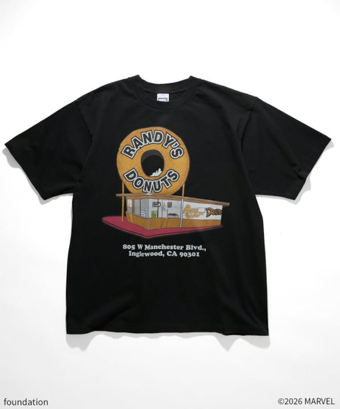 【1/23(金)12:00～販売開始】 IRON MAN2/ Randys Donuts Tee BLK