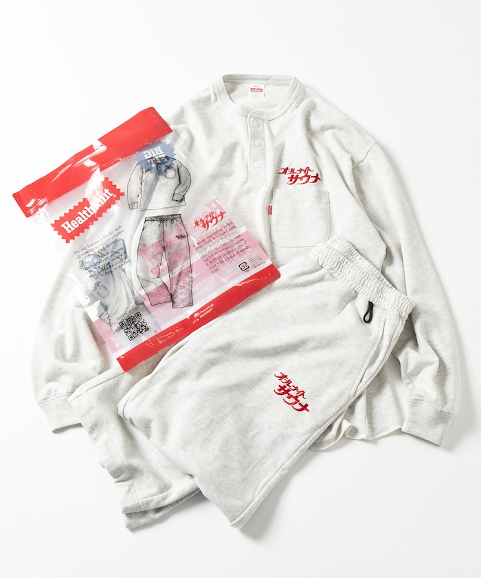 別注 L/S KANNAIGI by Healthknit 裏毛 セットアップ