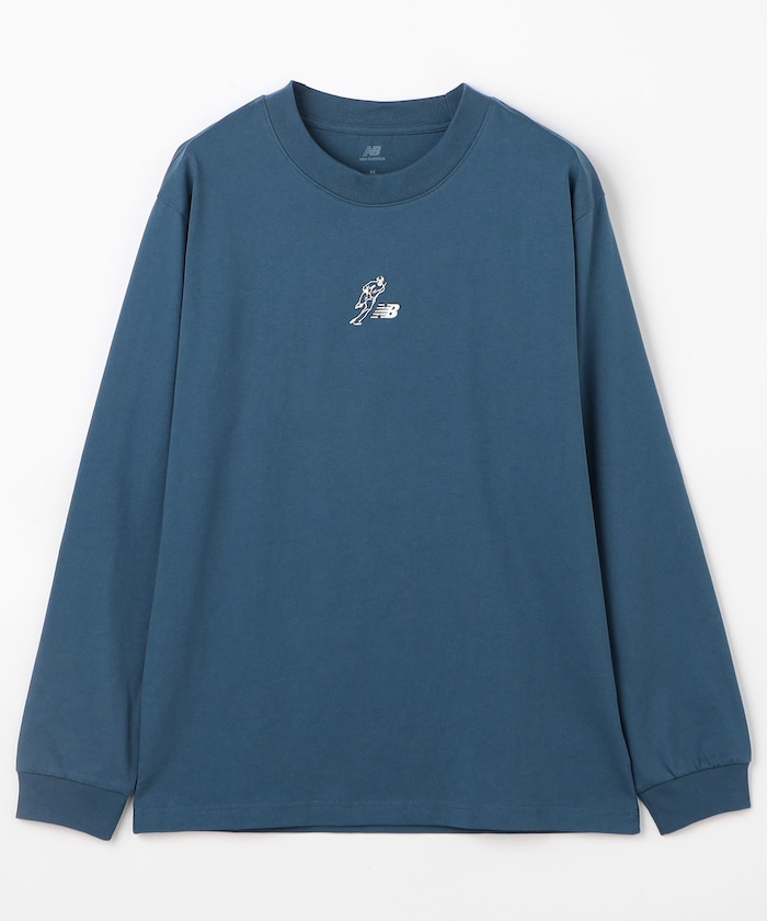 Aooo ロゴロングスリーブTシャツ ネイビー Lサイズ ロンT Aooo ロゴロングスリーブTシャツ ネイビー Lサイズ ロンT Amazon
