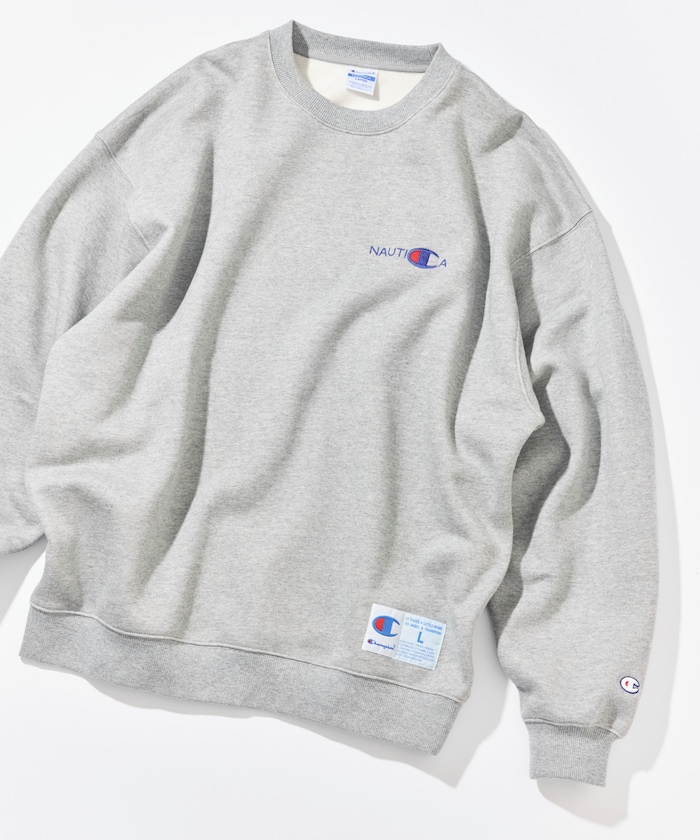 【8月21日 12:00販売開始】 Champion × NAUTICA embroidered sweatshirt