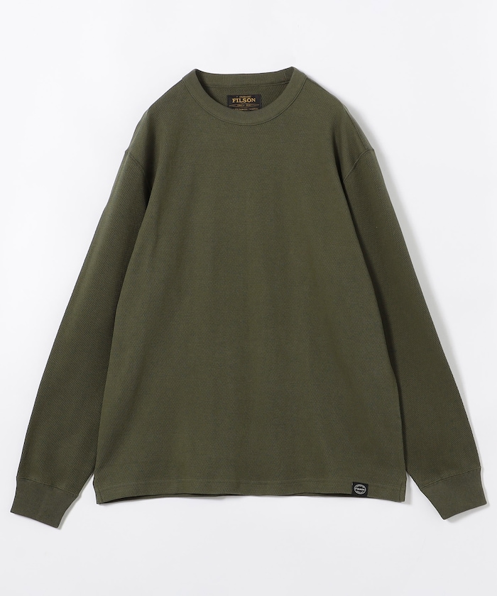 Waffle Knit Thermal Crewneck