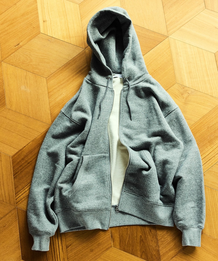 COMFORT HEATHER ヴィンテージライク 裏毛 ジップパーカー