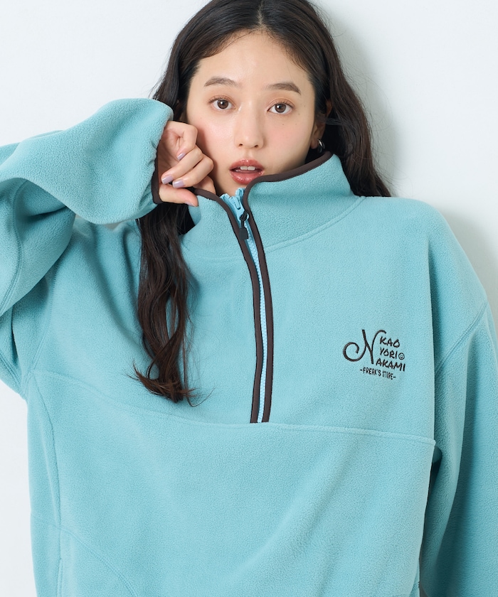 kaoyorinakami × FREAK'S STORE 別注 ハーフジップ フリースプルオーバー