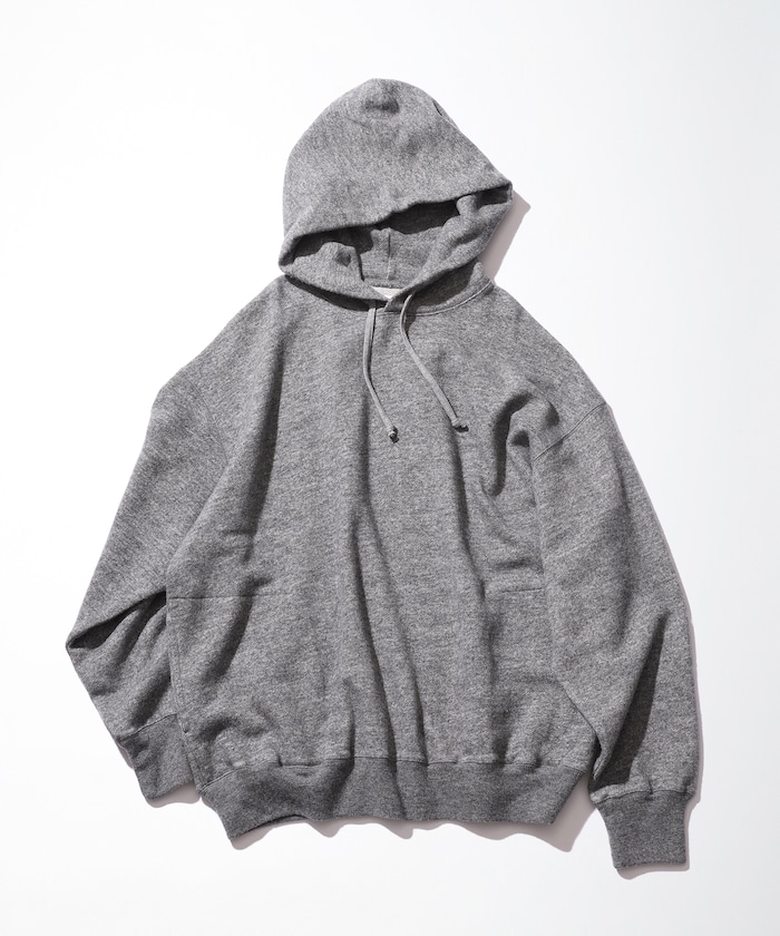 Merino Wool＋Cotton Loop Back Sweat Hoodie