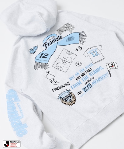 J.LEAGUE × FREAK’S STORE 別注SUPPORTERS ZIP HOODIE【川崎フロンターレ】