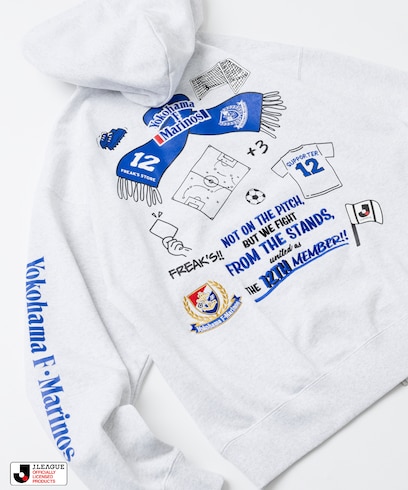 J.LEAGUE × FREAK’S STORE 別注SUPPORTERS ZIP HOODIE【横浜Ｆ・マリノス】