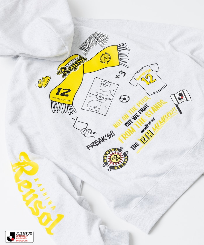 J.LEAGUE × FREAK’S STORE 別注SUPPORTERS ZIP HOODIE【柏レイソル】