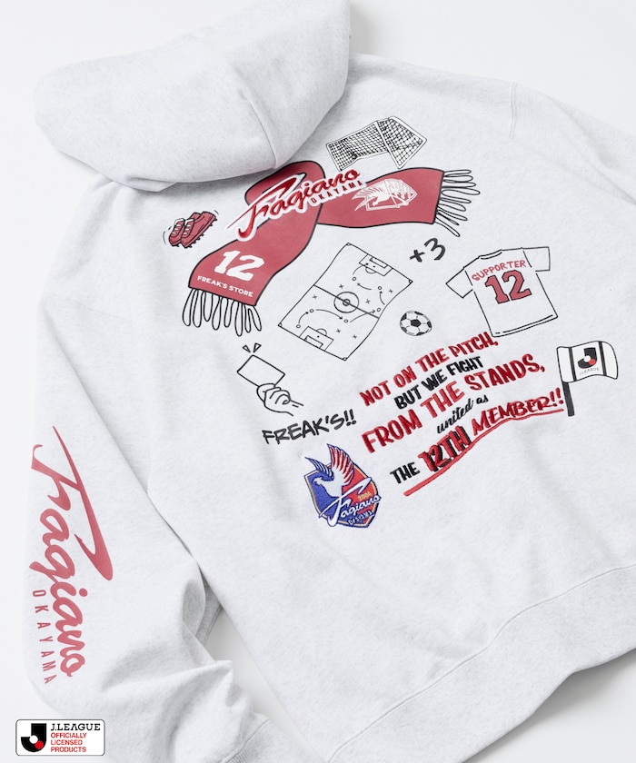 J.LEAGUE × FREAK’S STORE 別注SUPPORTERS ZIP HOODIE【ファジアーノ岡山】