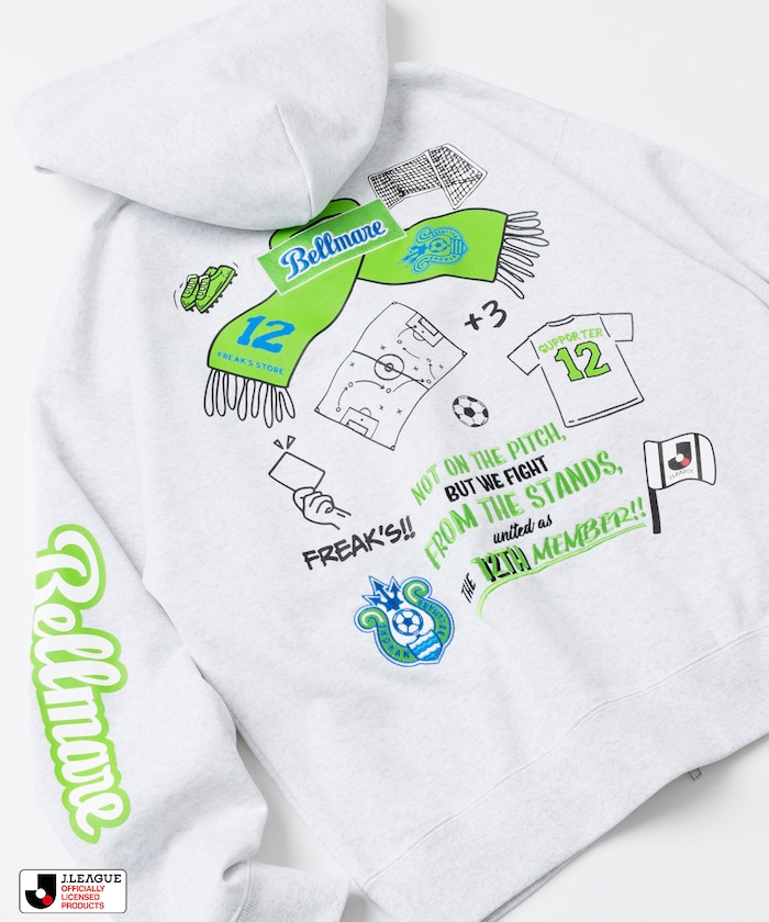 J.LEAGUE × FREAK’S STORE 別注SUPPORTERS ZIP HOODIE【湘南ベルマーレ】
