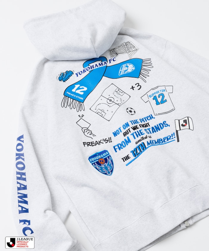 【FREAK'S STORE】 J. LEAGUE × FREAK'S STORE 別注SUPPORTERS ZIP HOODIE【横浜FC】 male 【FREAK'S STORE】 J. LEAGUE × FREAK'S STORE 別注SUPPORTERS ZIP HOODIE【横浜FC】 male