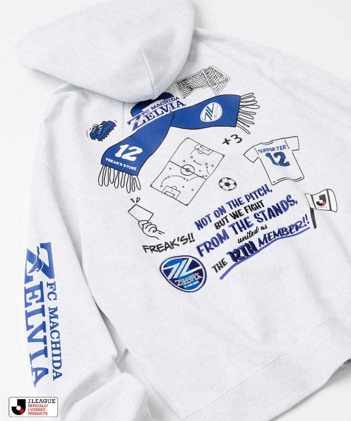 J.LEAGUE × FREAK’S STORE 別注SUPPORTERS ZIP HOODIE【ＦＣ町田ゼルビア】