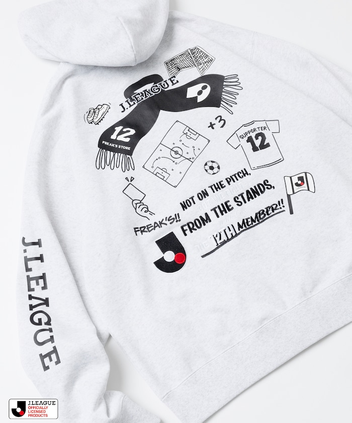 J.LEAGUE × FREAK’S STORE 別注SUPPORTERS ZIP HOODIE【Jリーグオフィシャル】