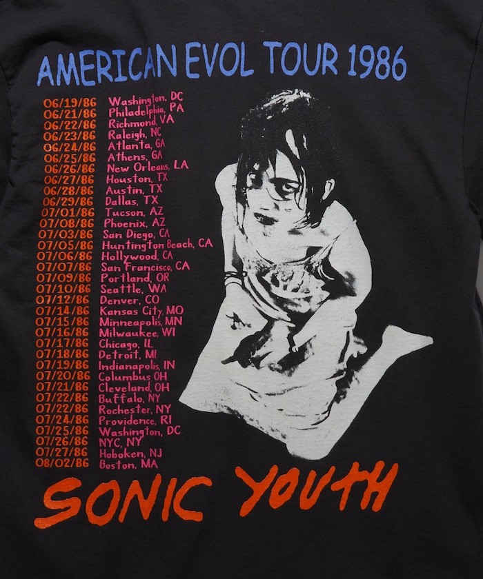 Sonic Youth Tシャツ Mサイズ ブラック　EVOL ヴィンテージ SONIC YOUTH T-SHIRT M SIZE BLACK EVOL VINTAGE | eBay