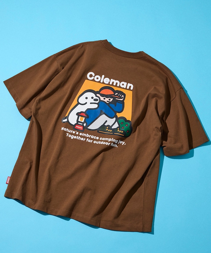 Coleman×matsui×FREAK'S STORE 別注 バックプリント クルーネックTシャツ/Hug