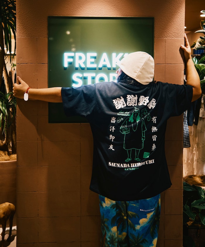 別注 オールナイト野良サウナ バックデザイン ショートスリーブTシャツ