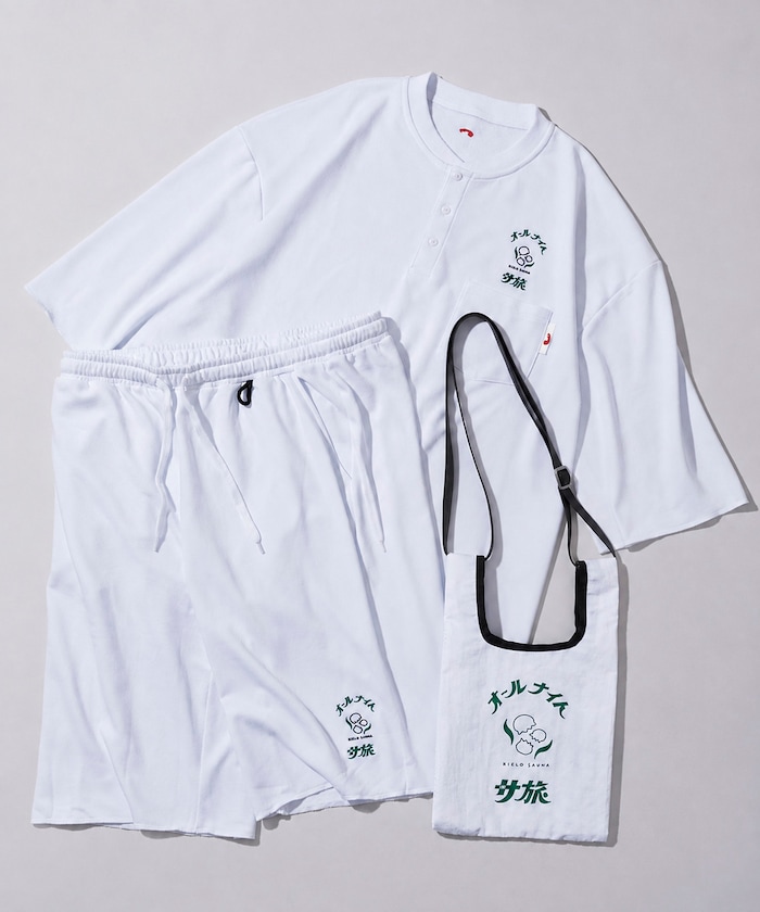 SAUVENIR×FREAK'S STORE 別注 オールナイトサウナ 「KIELO SAUNA」 サ旅 ショルダーバッグ付き KANNAIGI 裏毛