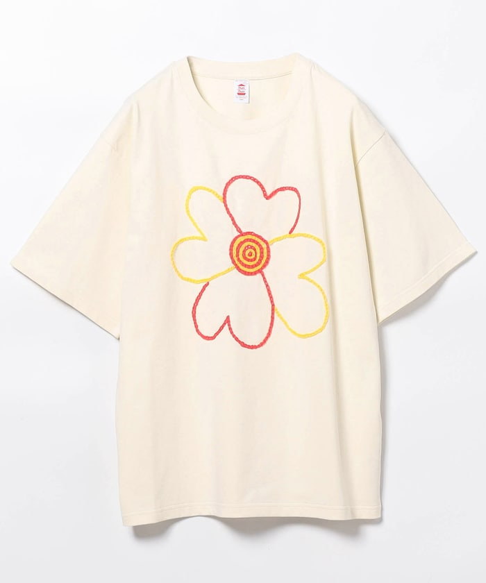 CC 'FLOWER WITH LOVE' HAND EMBROIDARY S/S TEE
