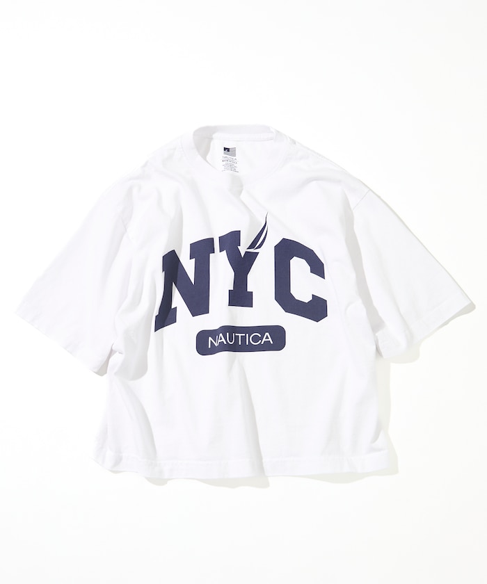 【5月29日 12:00販売開始】Made in U.S.A ヘビーウェイト オーバーサイズ クルーネック プリントTシャツ type 2