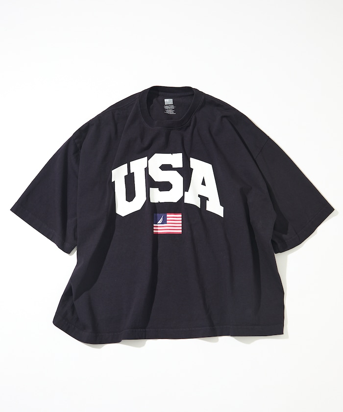 【5月29日 12:00販売開始】Made in U.S.A ヘビーウェイト オーバーサイズ クルーネック プリントTシャツ type 5