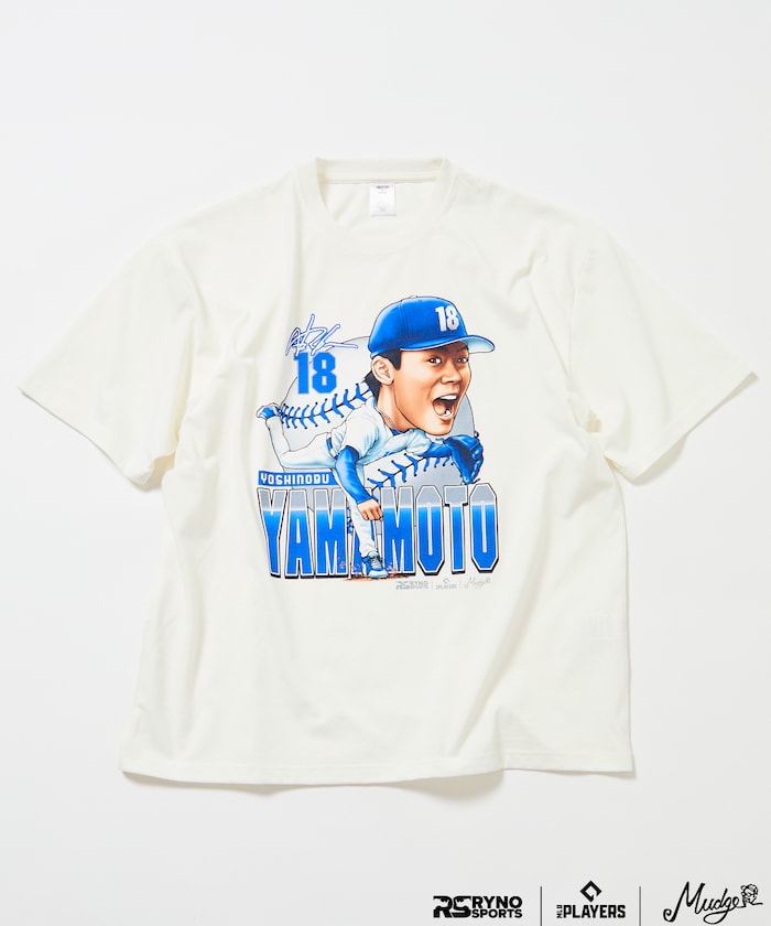 【3月5日12:00発売】MLB PLAYERS× RYNO SPORTS ×FREAK’S STORE 別注 【YAMAMOTO】GRAPHIC TEE