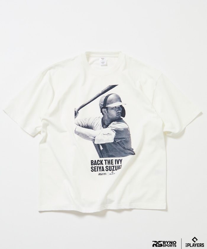 【3月5日12:00発売】MLB PLAYERS× RYNO SPORTS ×FREAK’S STORE 別注 【SUZUKI】CLOSE UP PHOTO TEE