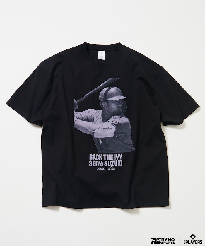 【3月5日12:00発売】MLB PLAYERS× RYNO SPORTS ×FREAK’S STORE 別注 【SUZUKI】CLOSE UP PHOTO TEE